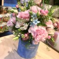 BŁĘKITNE MARZENIA welurowy flower box S