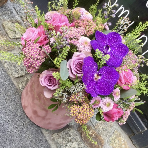 MÓWIĄ MI VANDA! Welurowy flower box ze storczykiem
