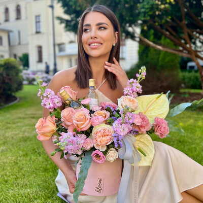 Ślubny flower box zdjęcie