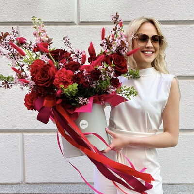 Flower box na walentynki