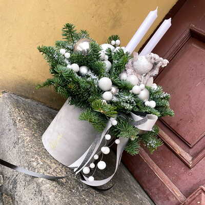 Flower box na święta.
